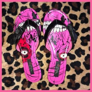 gold digger flip flops